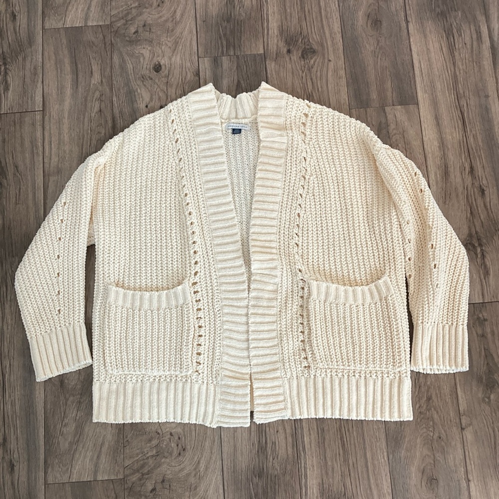 Ladies American Eagle Open Cardigan Size Small